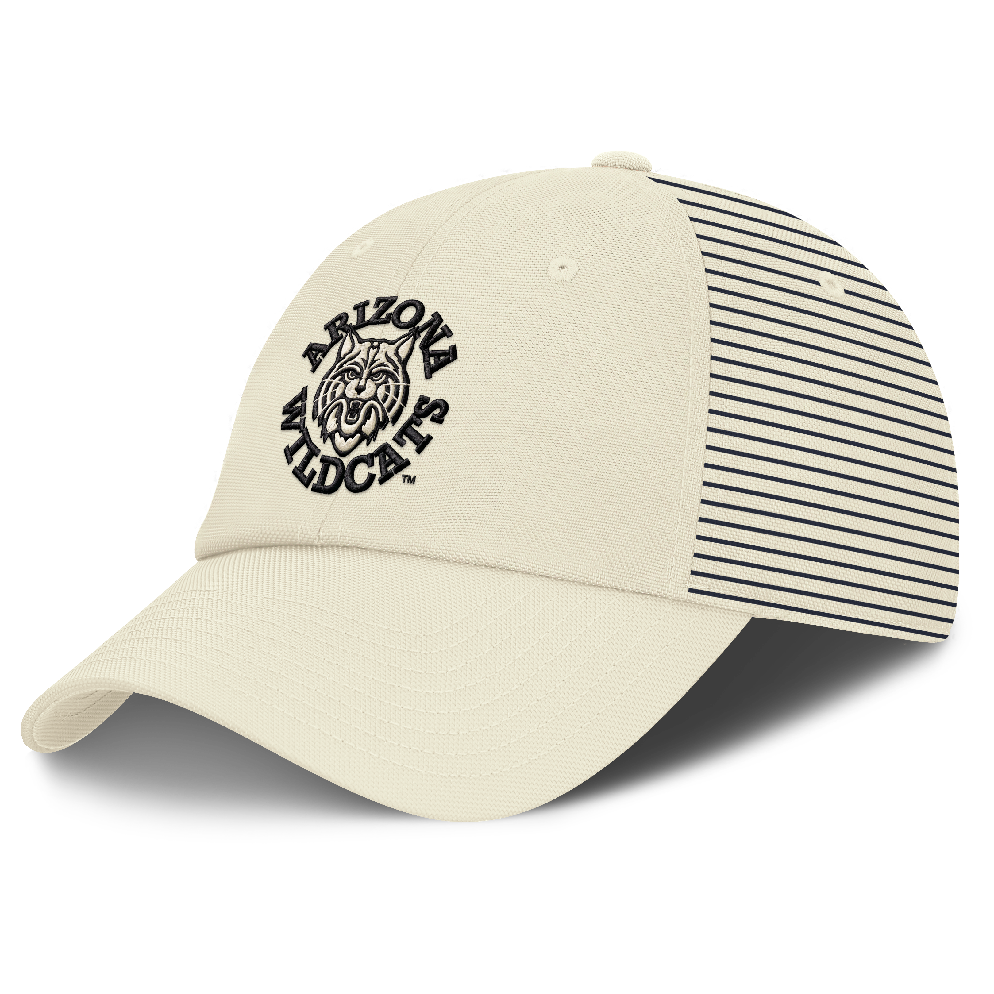 Casquette Nike Arizona Wildcats Vault Logo Stripe Club Dri-FIT blanche pour homme