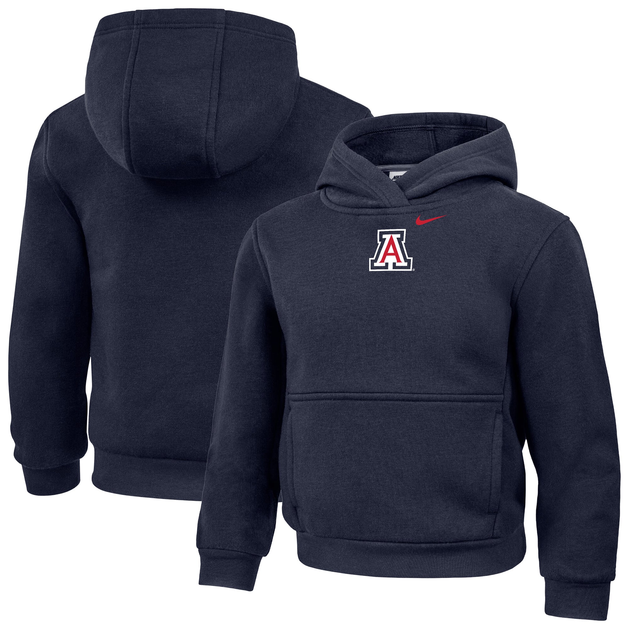 Sweat à capuche Nike Core bleu marine Arizona Wildcats pour tout-petit
