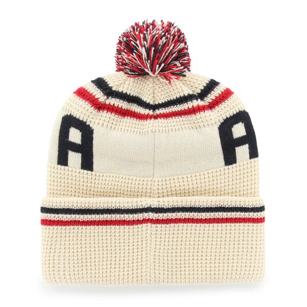 Bonnet unisexe '47 crème Arizona Wildcats en maille gaufrée à revers avec pompon