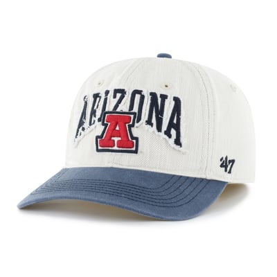  Arizona Wildcats '47 Unisex Well Worn Clean Up Stretch Fit Hat - Cream