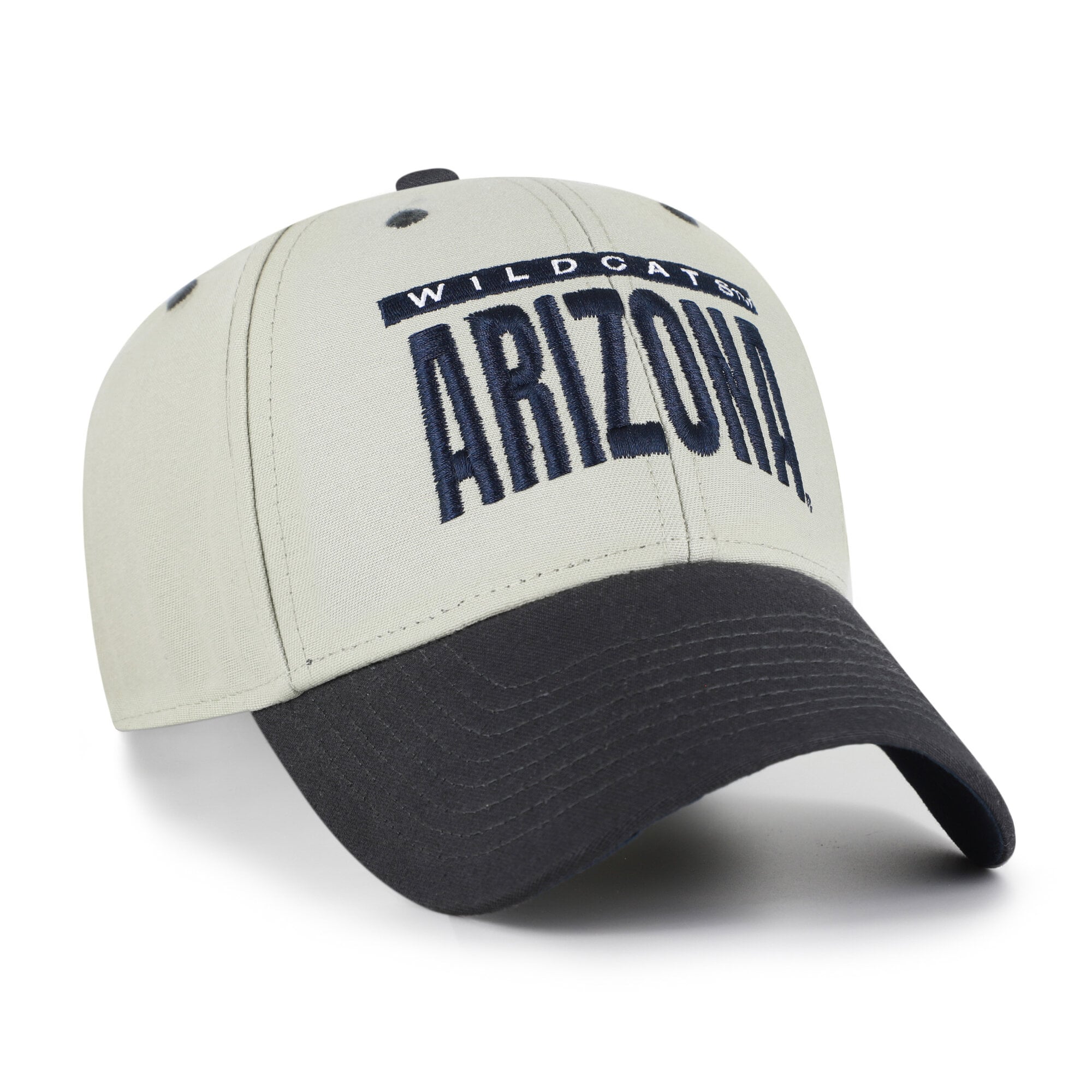 Casquette unisexe ajustable Arizona Wildcats '47 grise/noire, inscription demi-bloc MVP