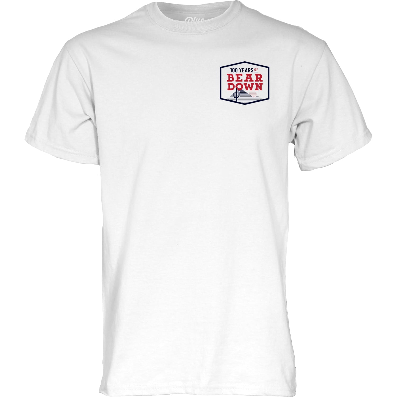 Unisex Blue 84 White Arizona Wildcats Bear Down 100 T-Shirt
