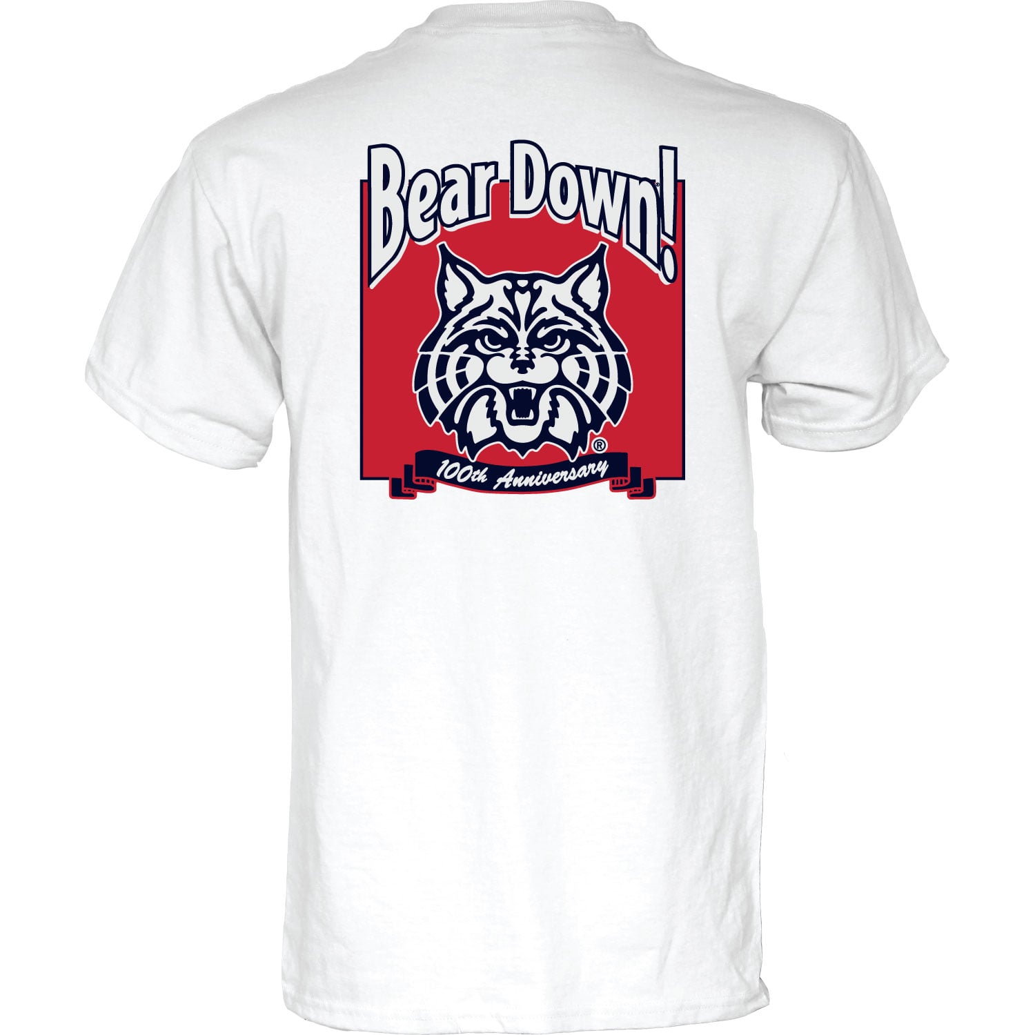 Unisex Blue 84 White Arizona Wildcats Bear Down 100 T-Shirt