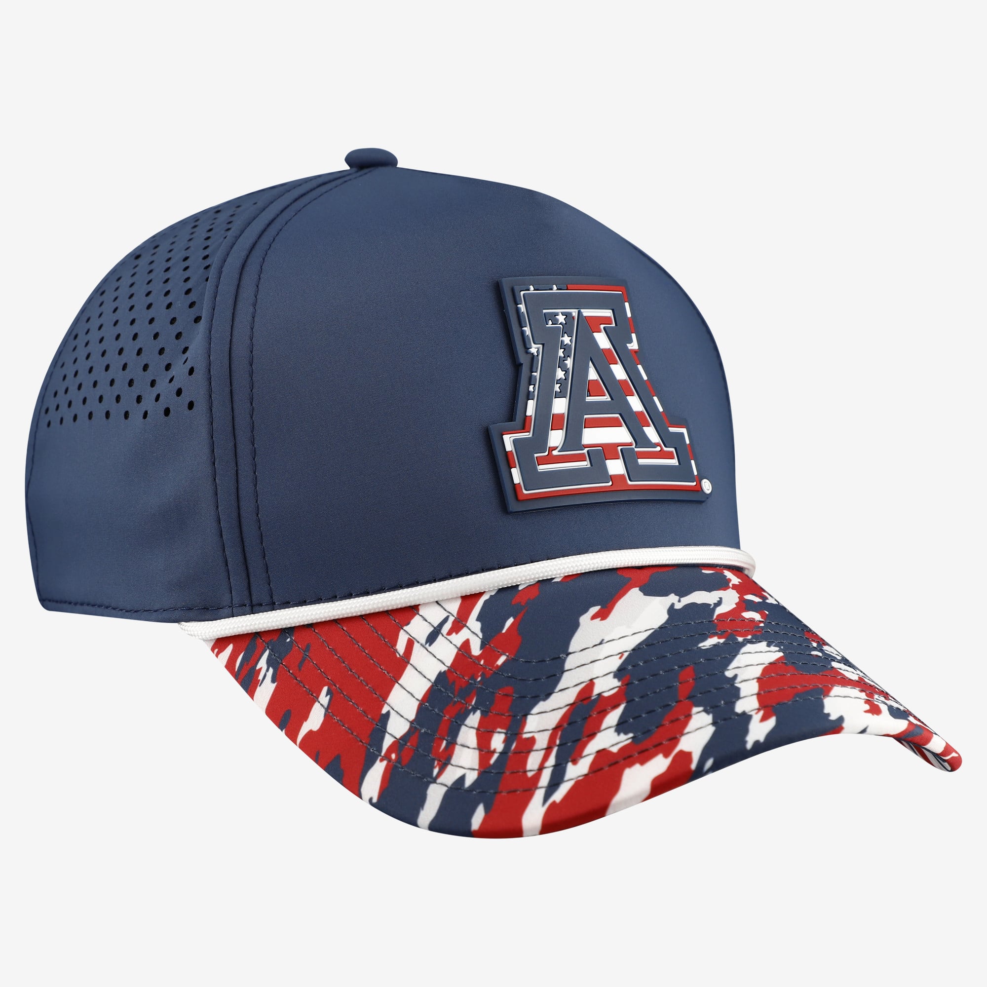 Casquette unisexe à cordon ajustable Bills, bleu marine, Arizona Wildcats, étoiles et rayures