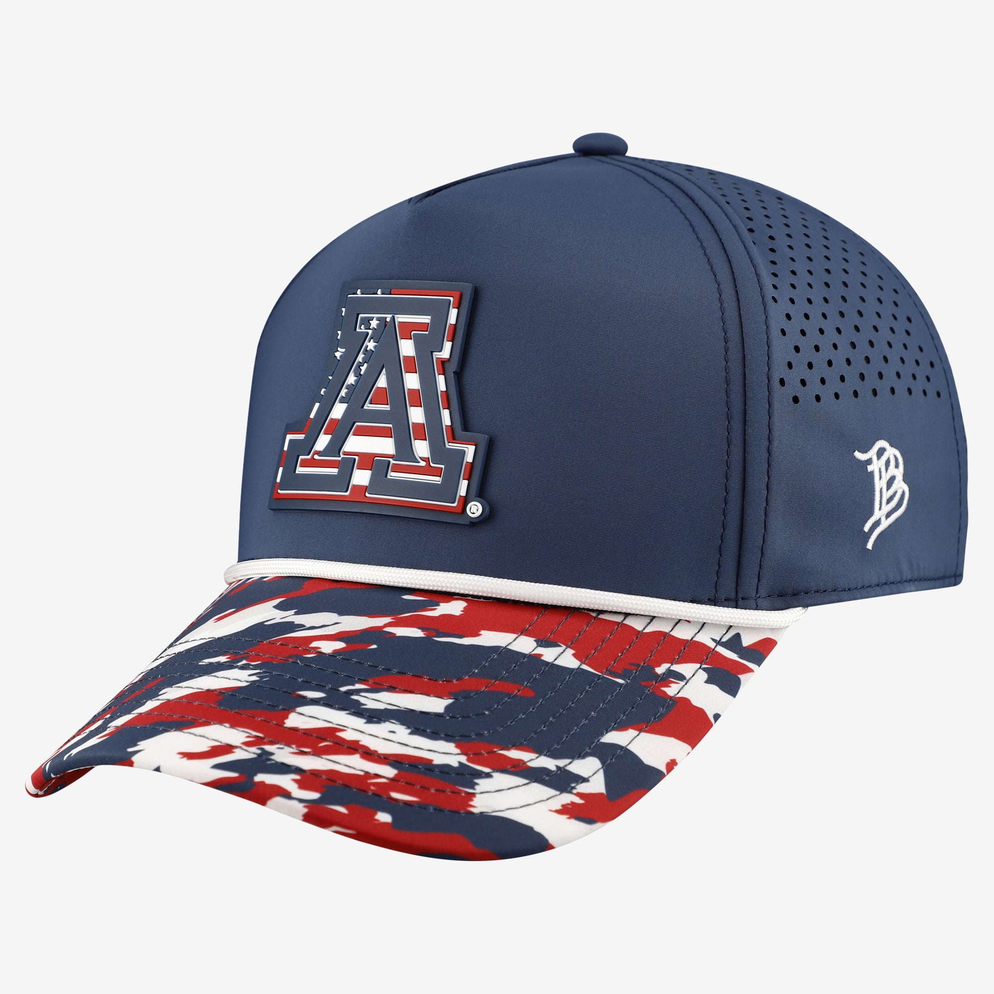 Casquette unisexe à cordon ajustable Bills, bleu marine, Arizona Wildcats, étoiles et rayures