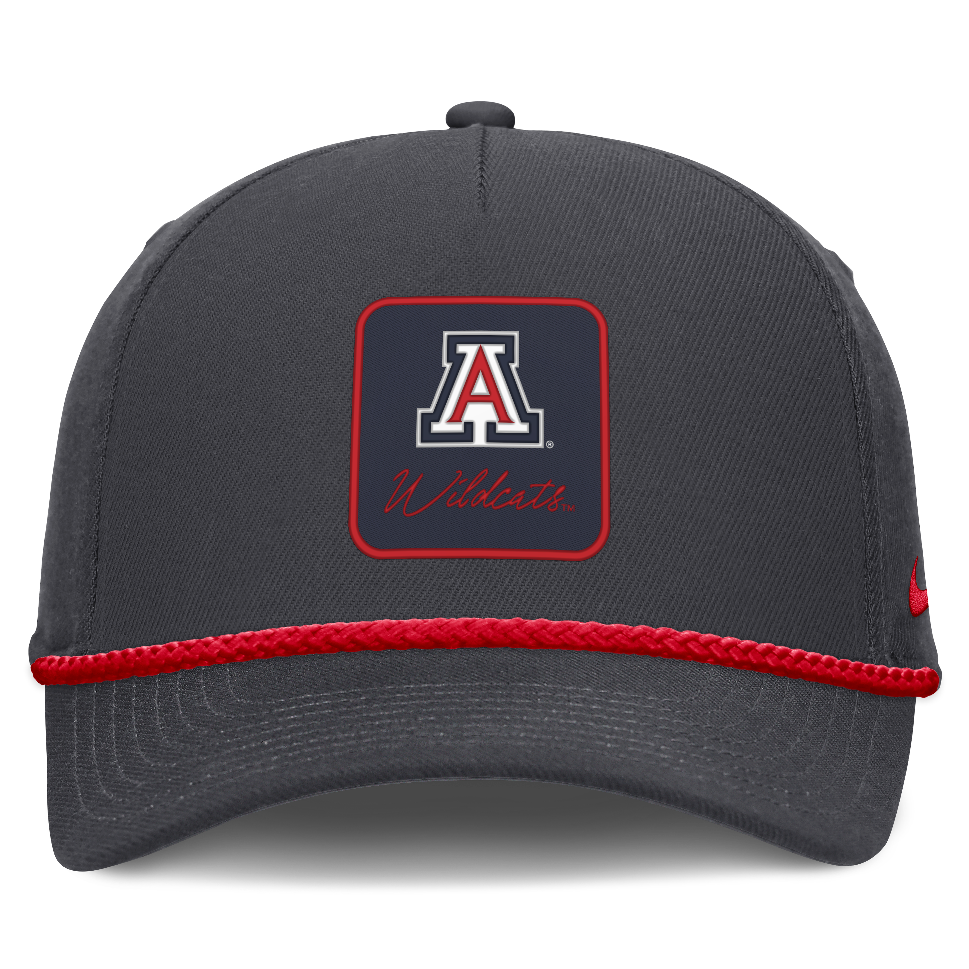 Casquette unisexe Nike anthracite Arizona Wildcats avec inscription et taille ajustable