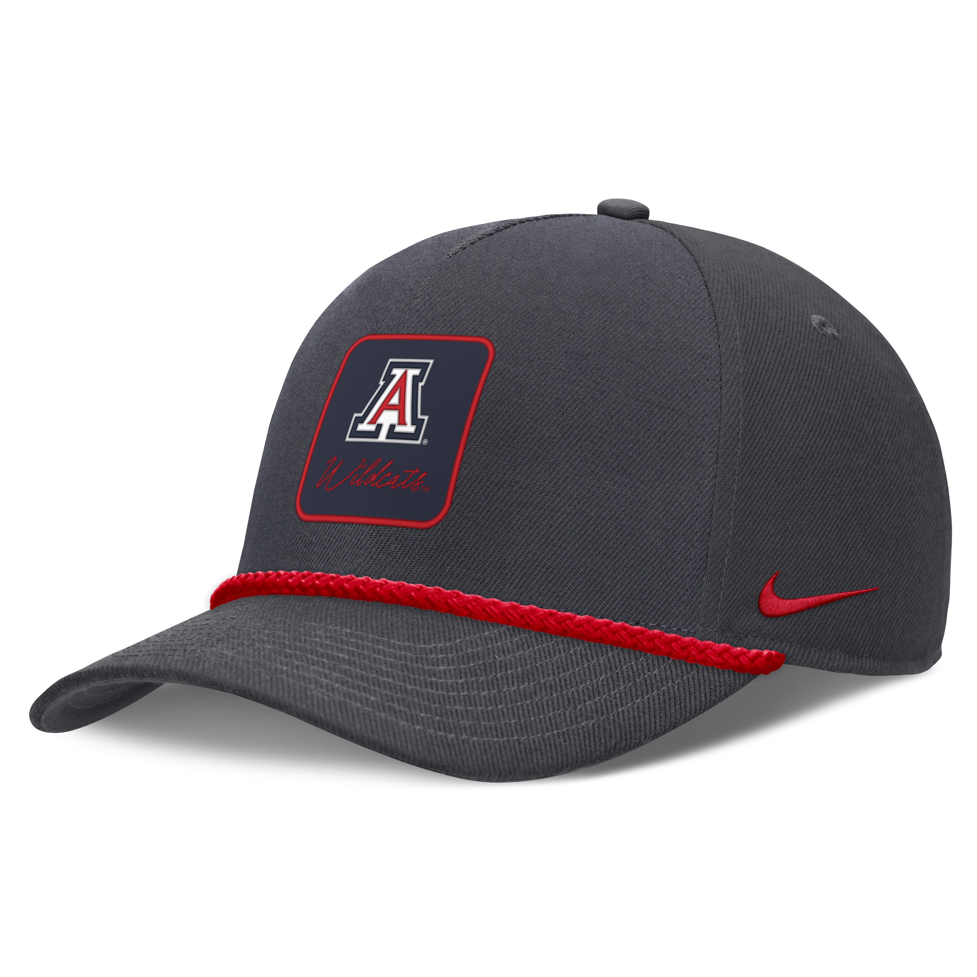 Casquette unisexe Nike anthracite Arizona Wildcats avec inscription et taille ajustable