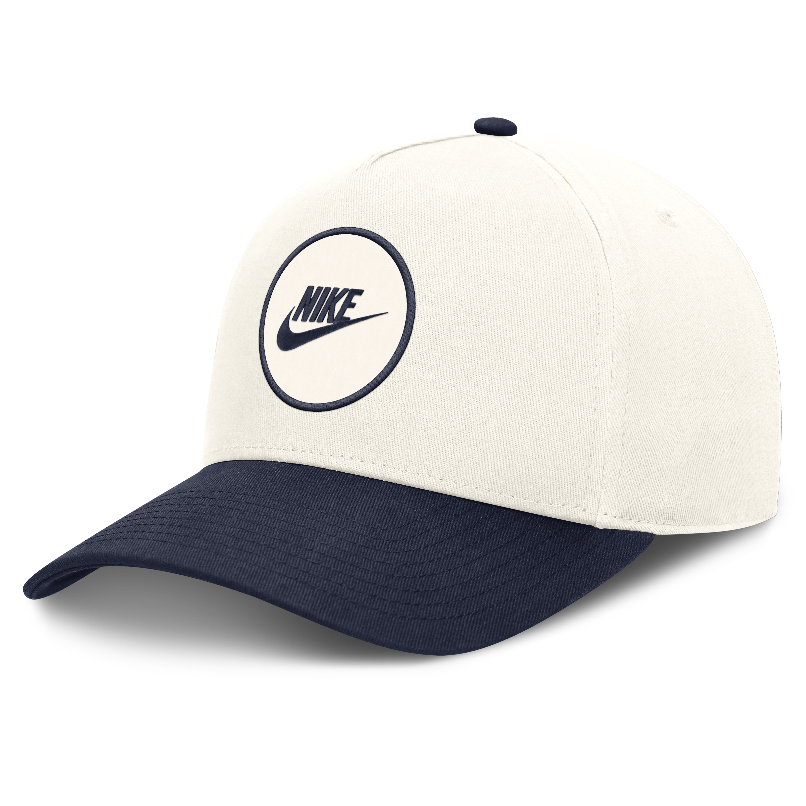 Casquette unisexe Nike blanche/marine Arizona Wildcats Rise avec logo latéral et technologie Dri-FIT ajustable