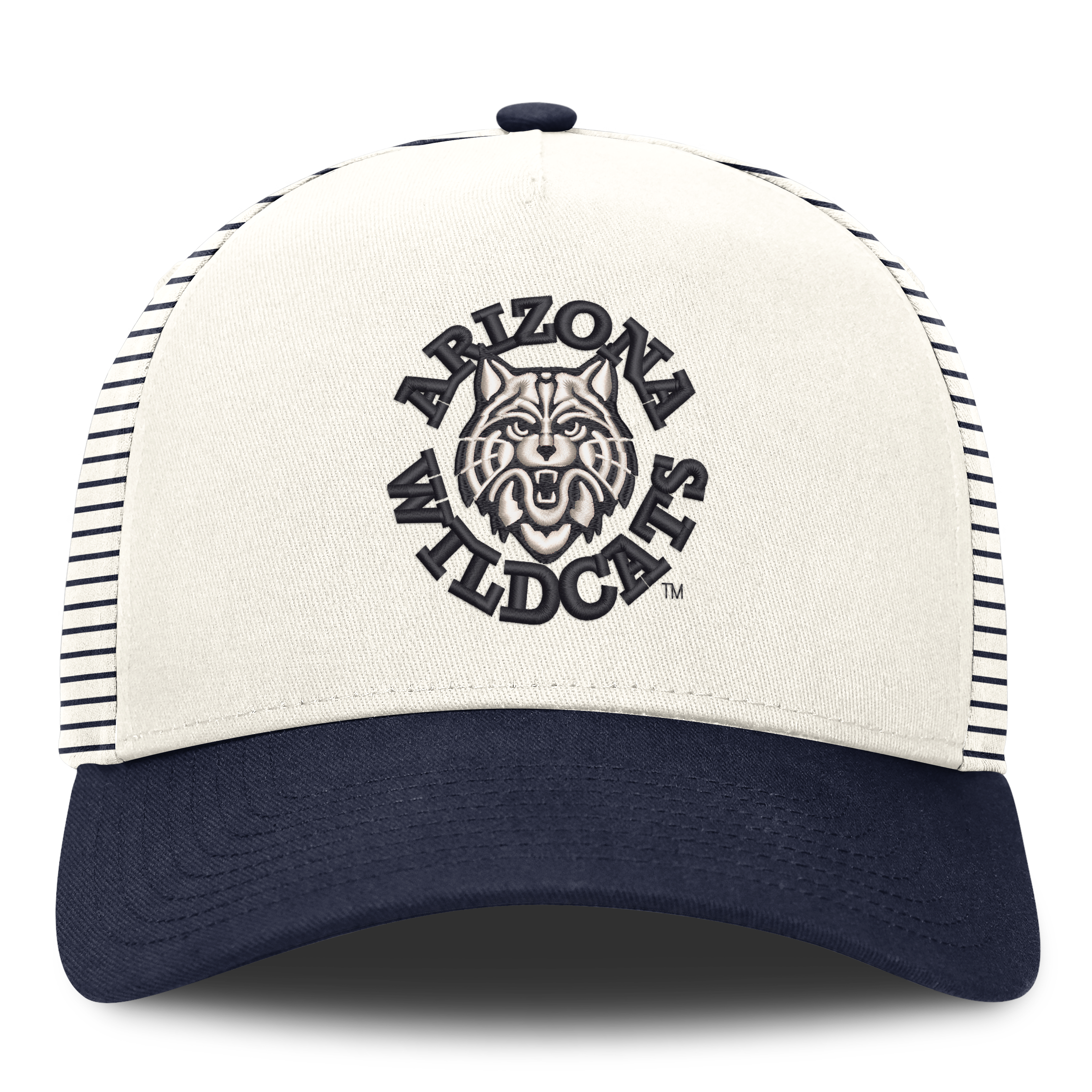 Casquette unisexe Nike Vault rayée blanche/marine Arizona Wildcats, taille A ajustable