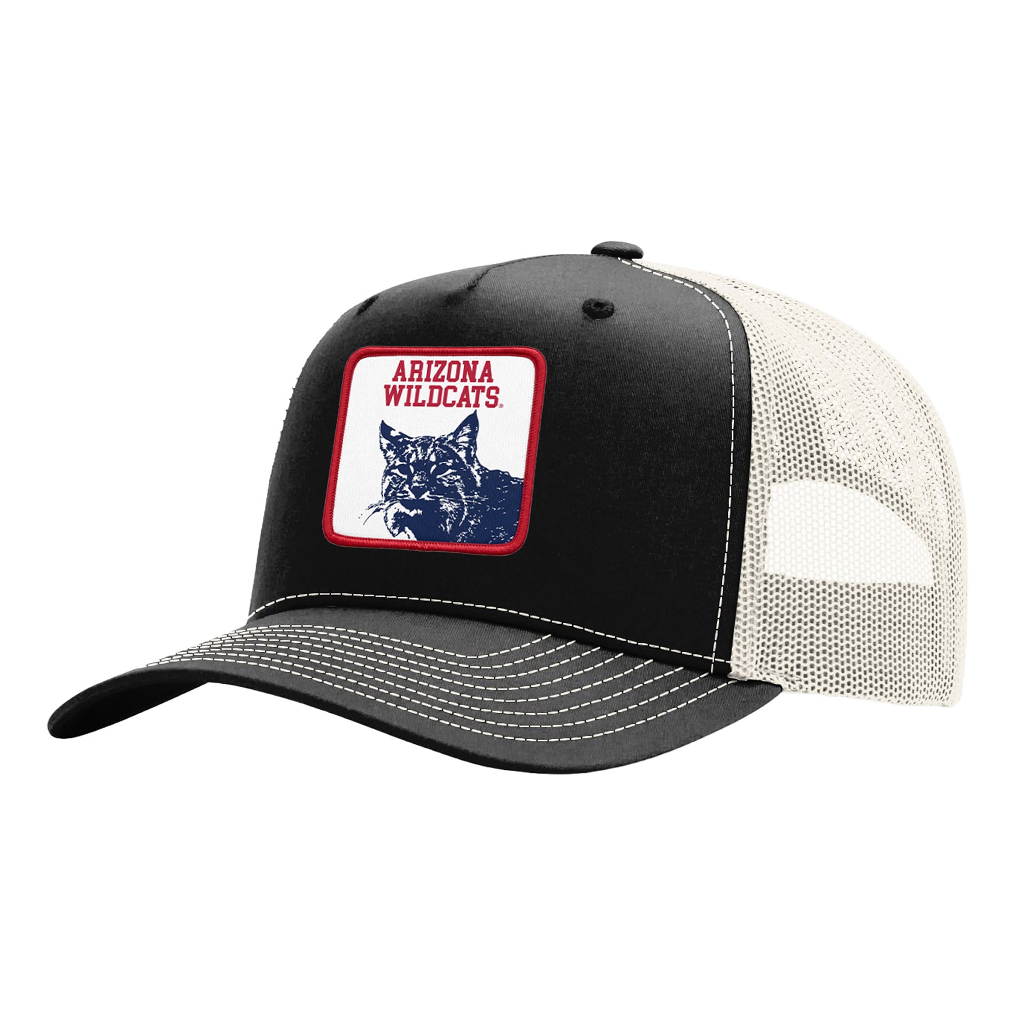 Casquette trucker unisexe Uscape Apparel noire avec écusson Wild Side des Arizona Wildcats, ajustable