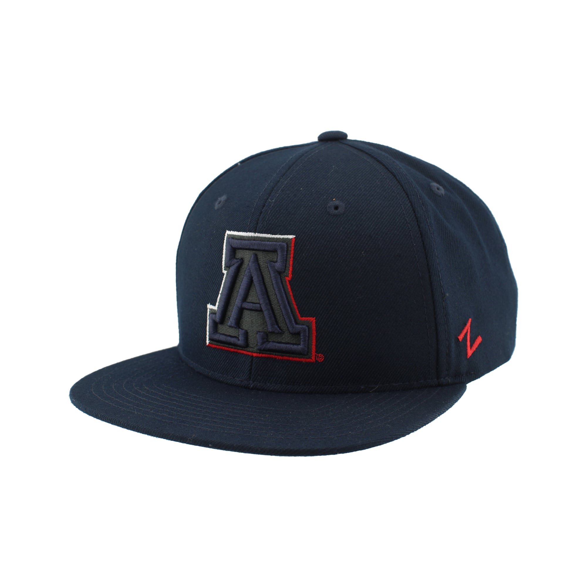 Casquette unisexe Zephyr Navy Arizona Wildcats Slice 3D Z11 Snapback