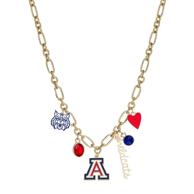 Arizona Wildcats CANVAS Style Women's Game Day Charm Necklace