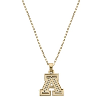 Arizona Wildcats CANVAS Style Women's Gold Plated Pendant Necklace