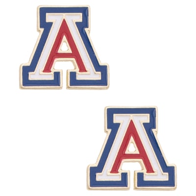 Arizona Wildcats CANVAS Style Women's Logo Stud Earrings