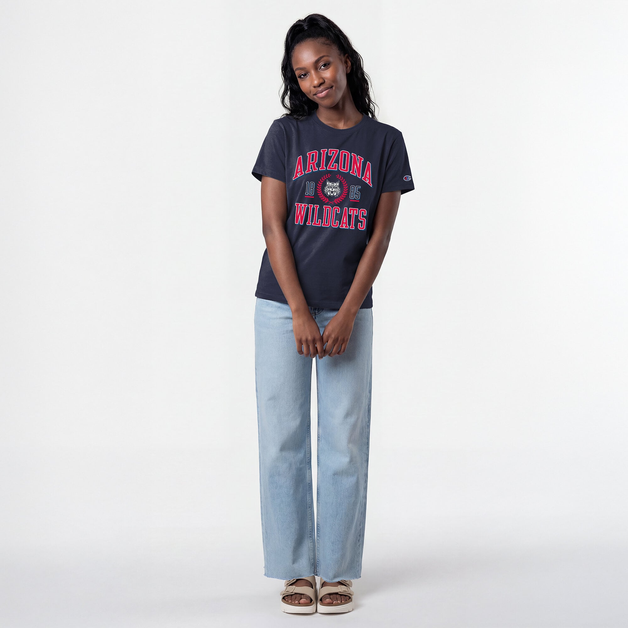 Women's Champion Navy Arizona Wildcats Lifestyle T-Shirt