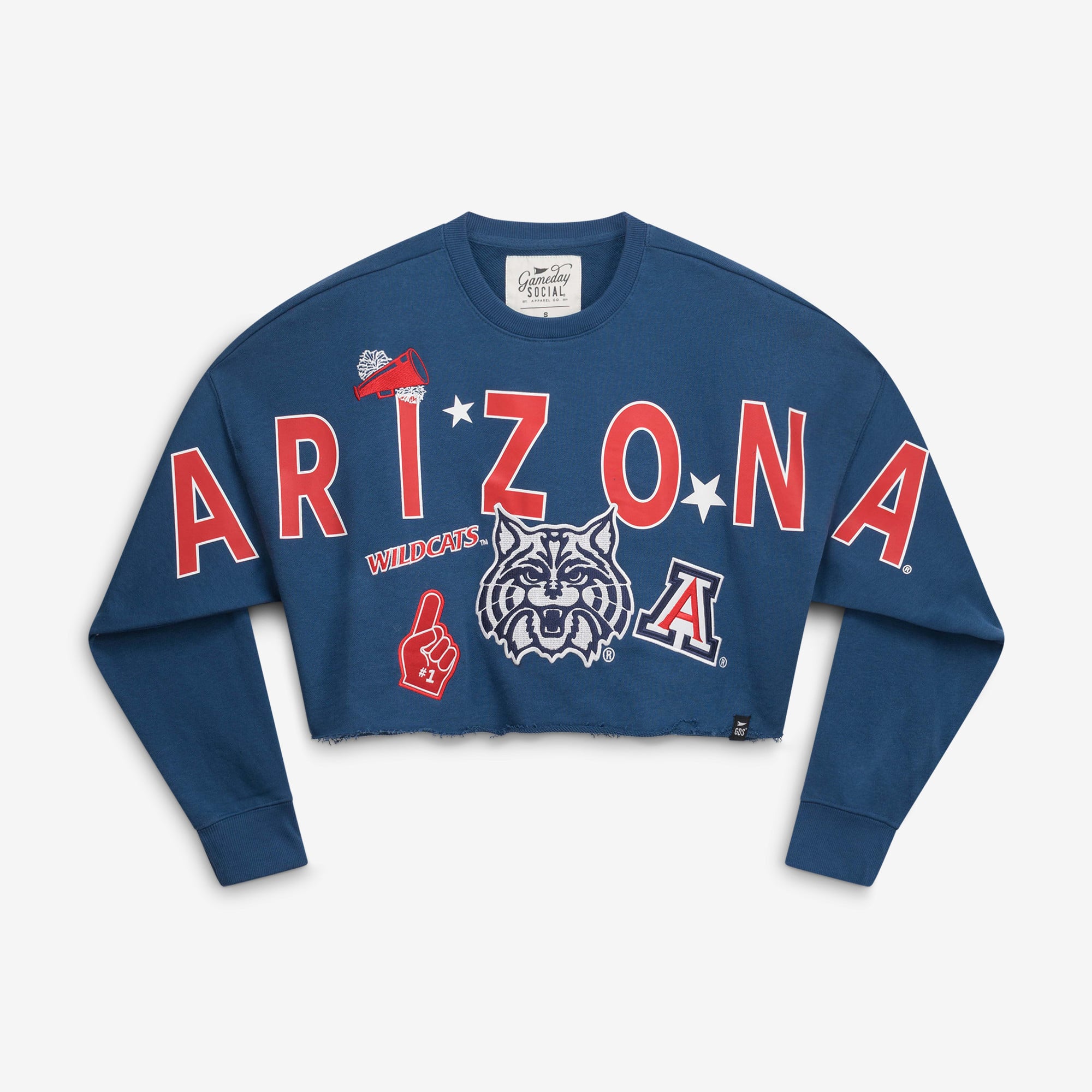 Sweat-shirt à écusson Arizona Wildcats bleu marine pour femmes, édition spéciale jours de match, Phipps