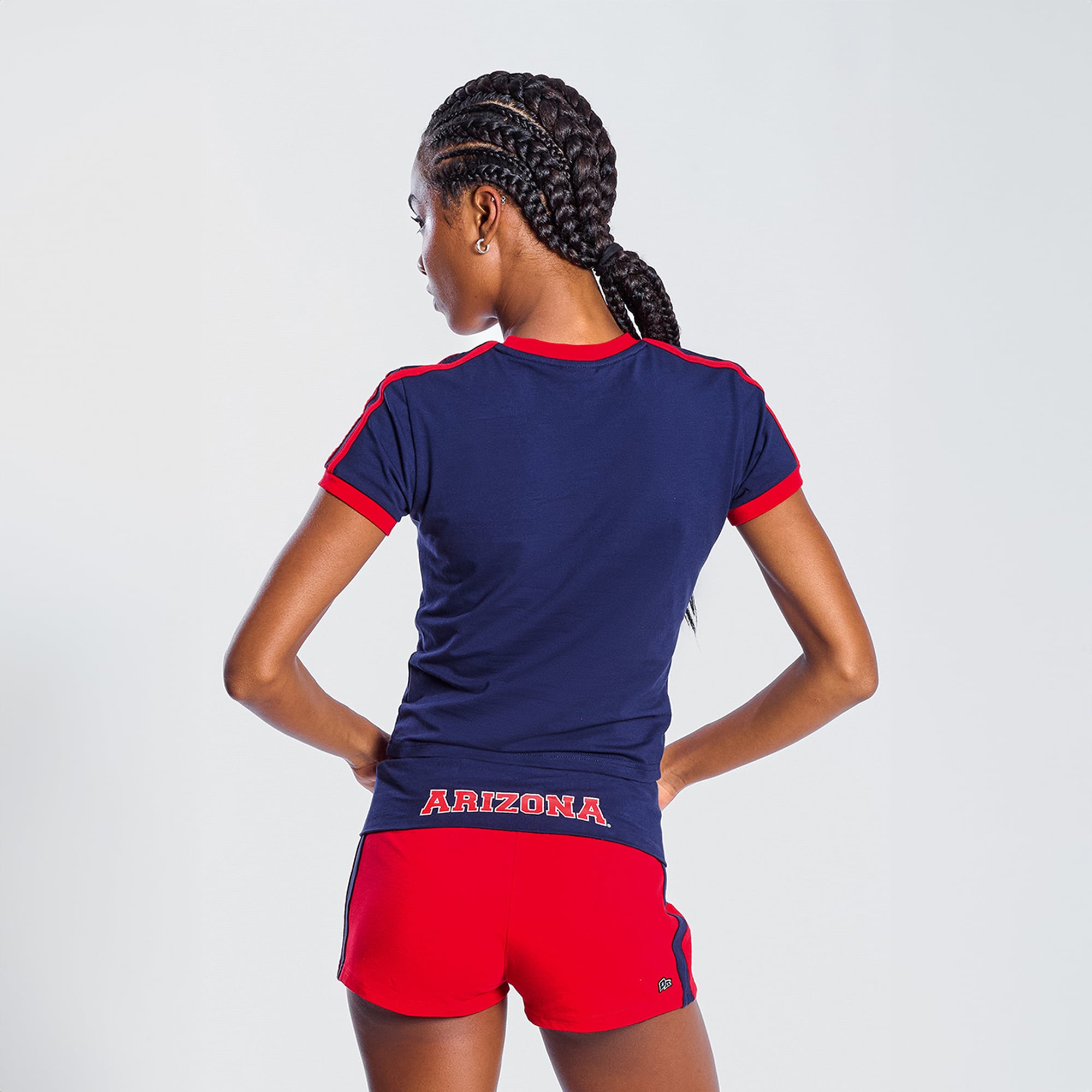 T-shirt bébé court pour gardien de but des Arizona Wildcats, la marque Hype and Vice Navy, femmes