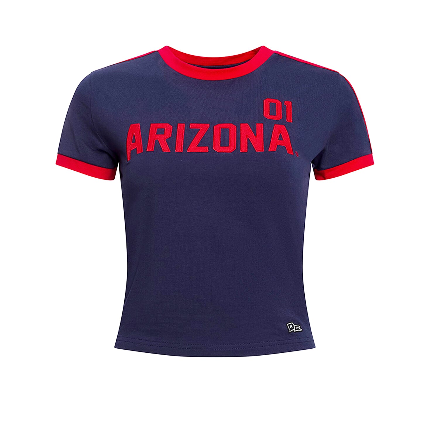 T-shirt bébé court pour gardien de but des Arizona Wildcats, la marque Hype and Vice Navy, femmes