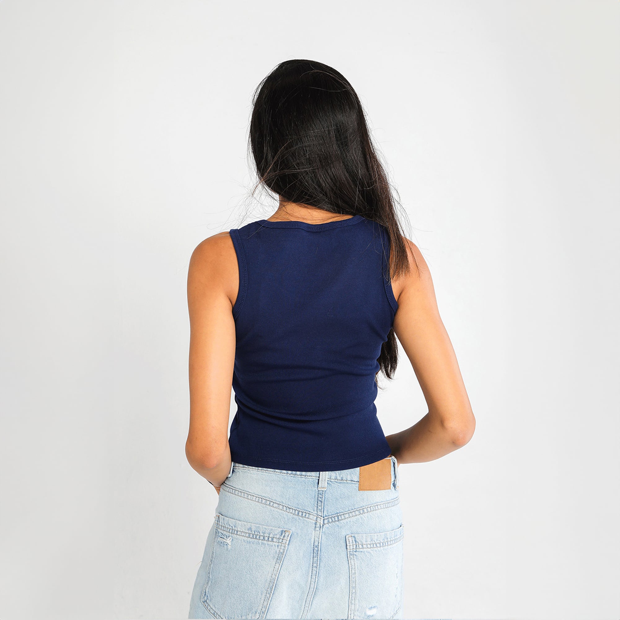 Débardeur côtelé Hype and Vice pour femme, bleu marine, logo principal des Arizona Wildcats