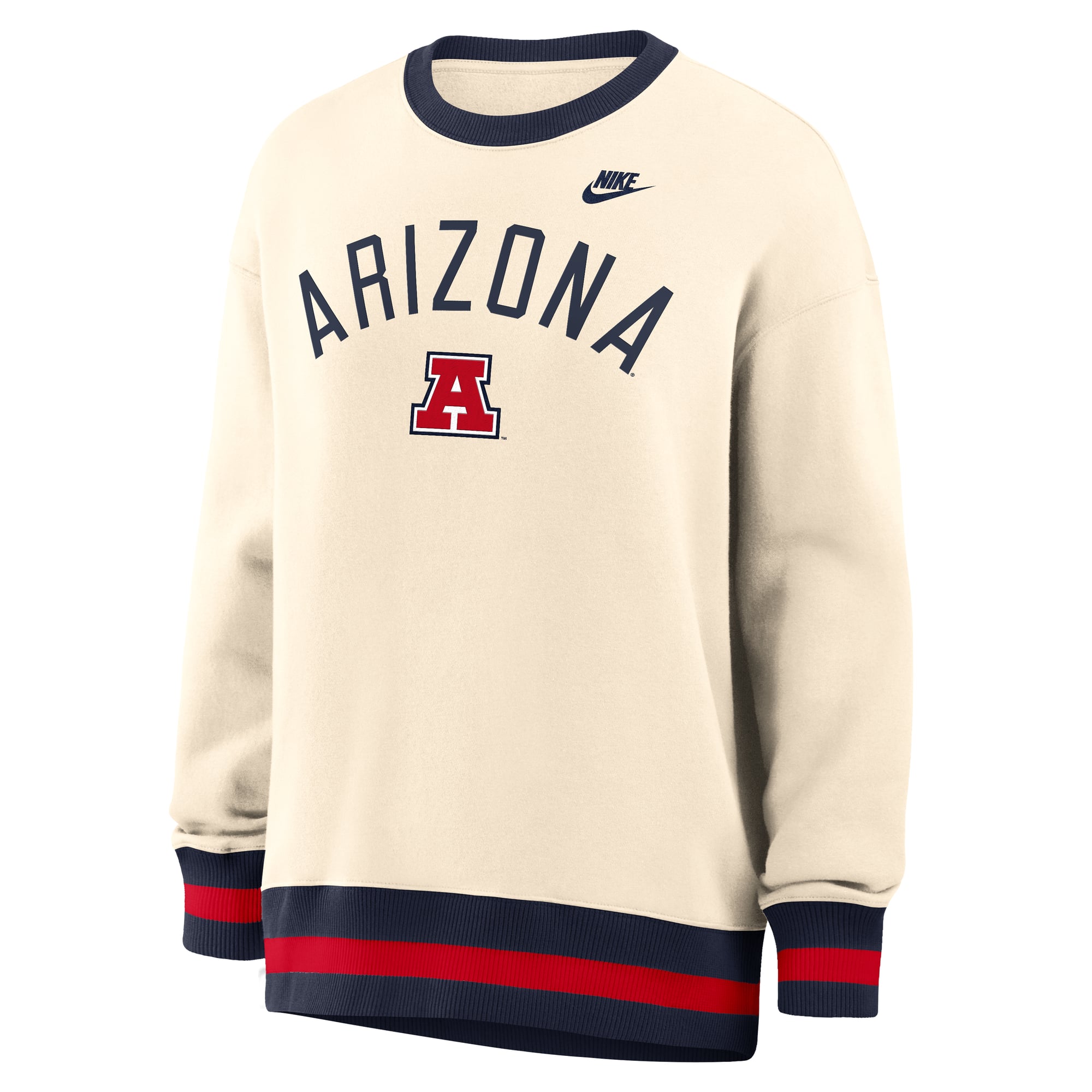 Sweat-shirt Nike Arizona Wildcats oversize Legacy Arch Phoenix, couleur naturelle, pour femme