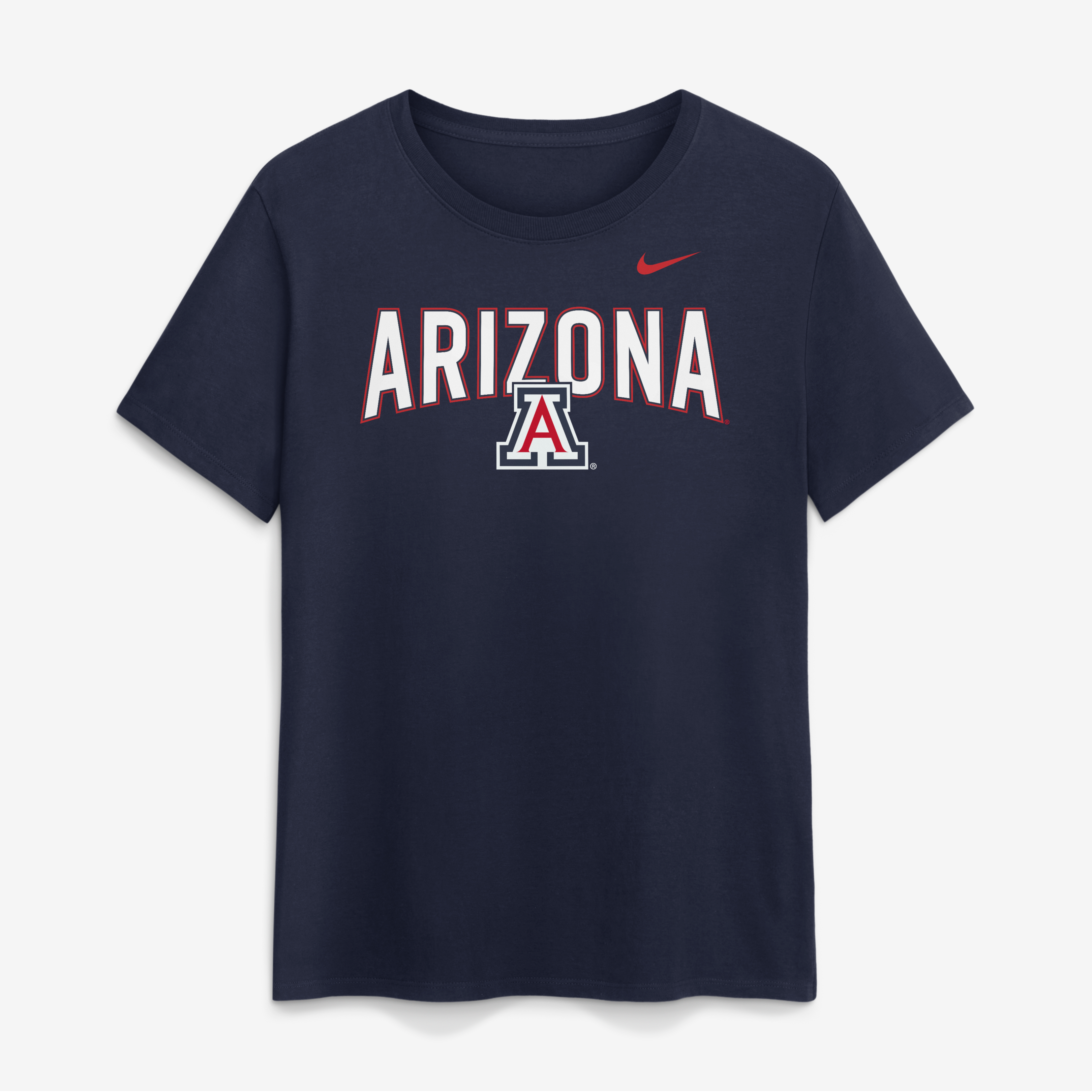 T-shirt Nike pour femme, bleu marine, logo Arizona Wildcats Arch