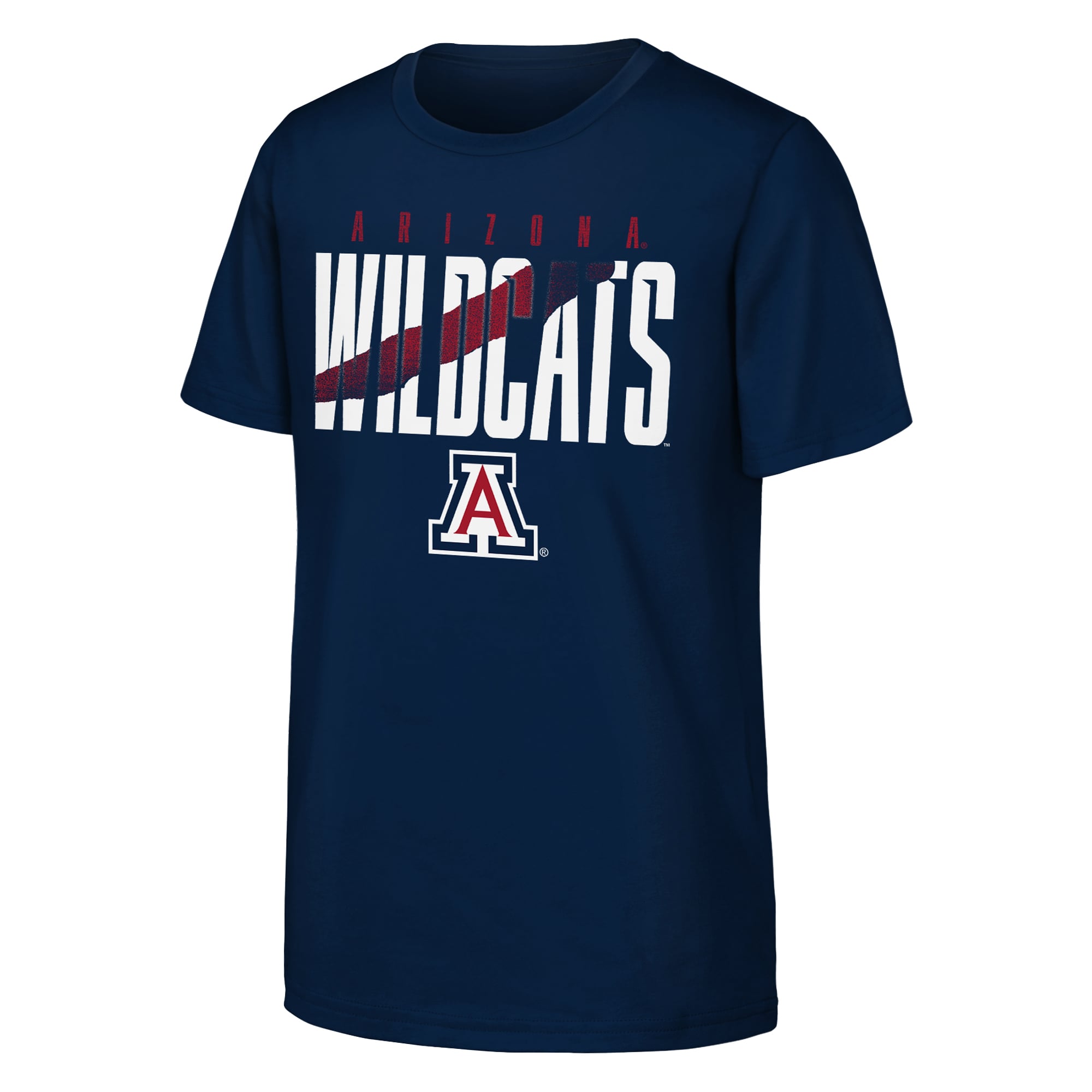 T-shirt à découpes Arizona Wildcats bleu marine pour jeunes de la marque Outerstuff