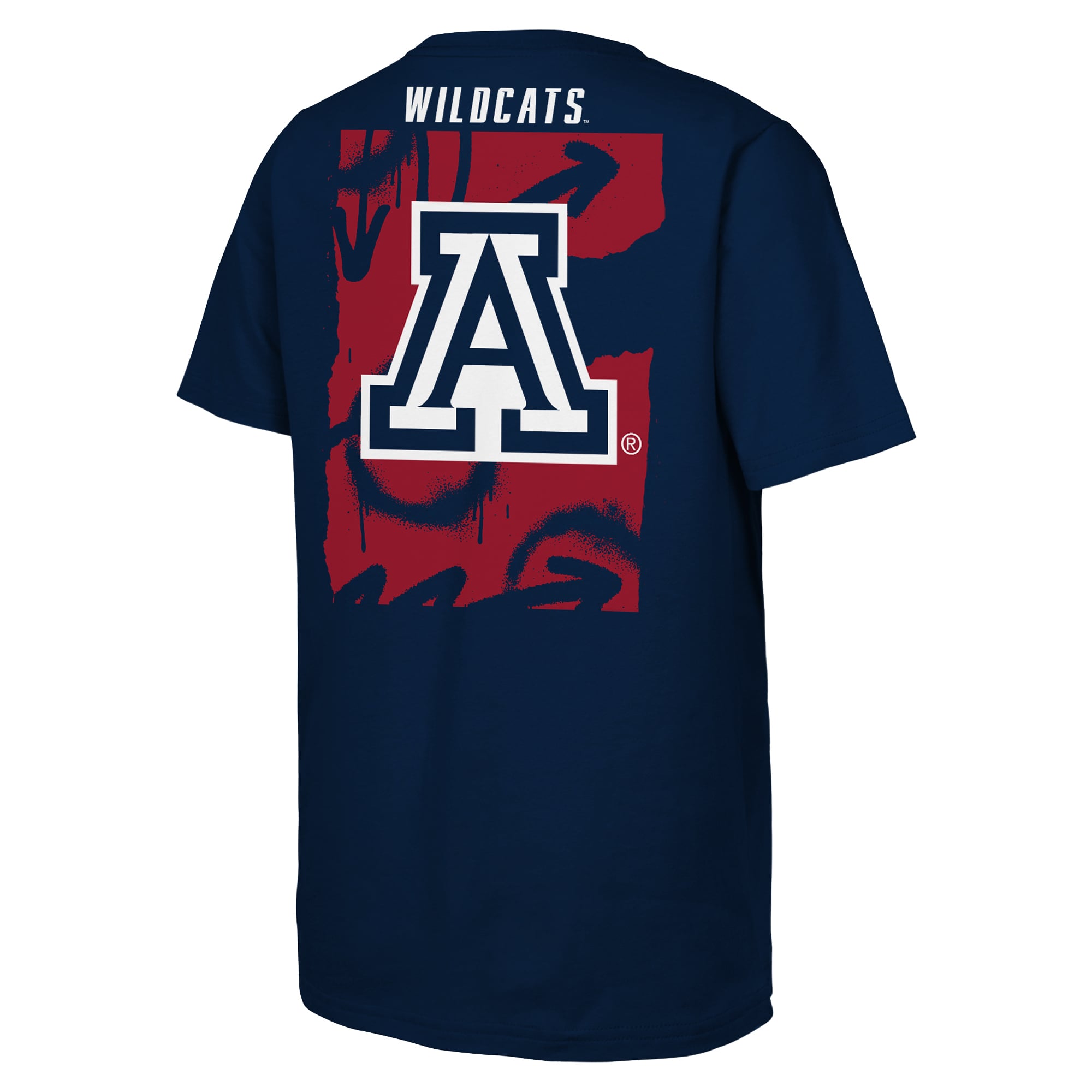 T-shirt à découpes Arizona Wildcats bleu marine pour jeunes de la marque Outerstuff