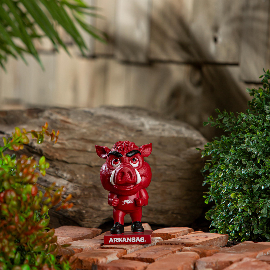 Arkansas Razorbacks Lil Big Head Mascot Garden Statue