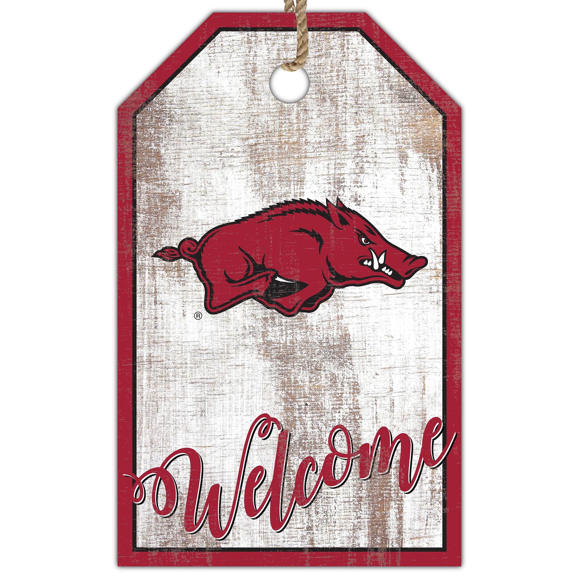 Razorback Welcomesign Personalized Tags Arkansas at Amber Polk blog