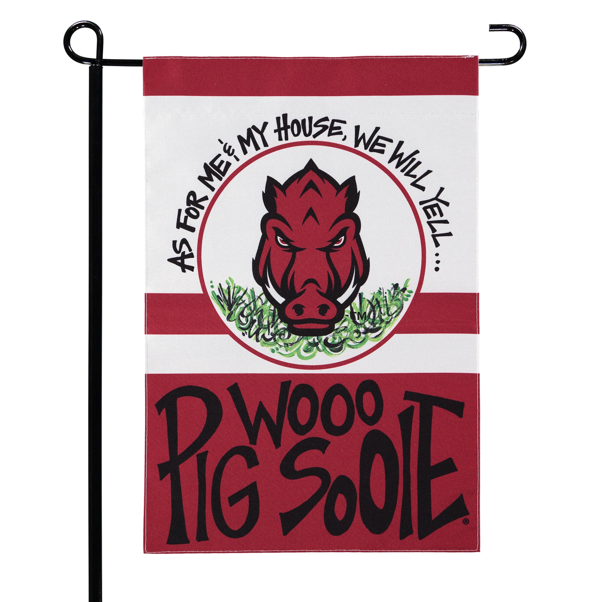 Drapeau de jardin double face Arkansas Razorbacks 12" x 18"