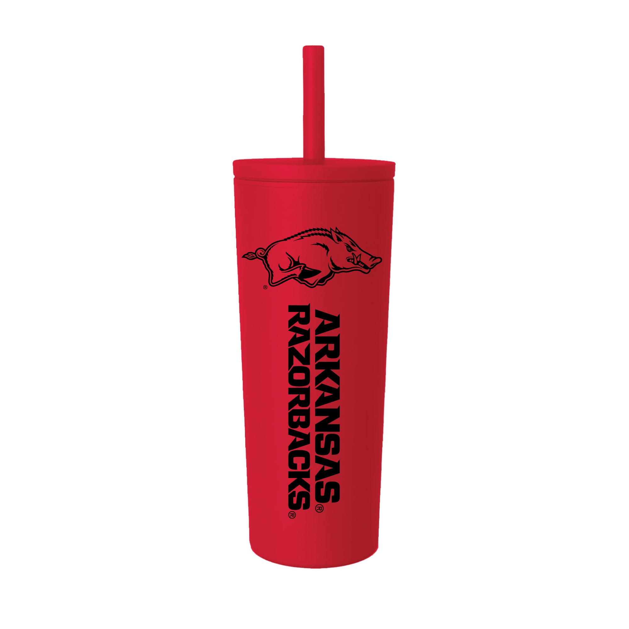 Gobelet isotherme à paille anti-déversement Arkansas Razorbacks de 710 ml