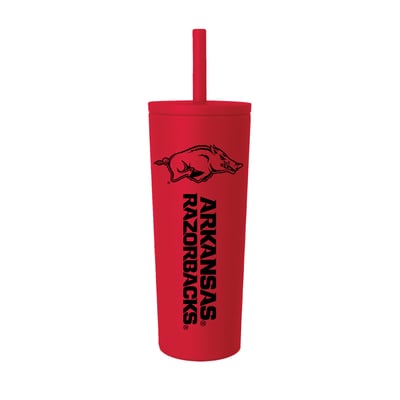 Gobelet isotherme à paille anti-déversement Arkansas Razorbacks de 710 ml