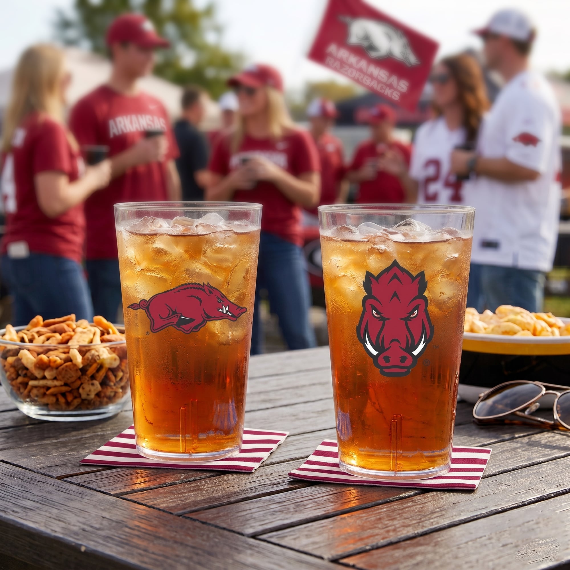 Ensemble de deux gobelets isothermes Arkansas Razorbacks en Tritan de 710 ml