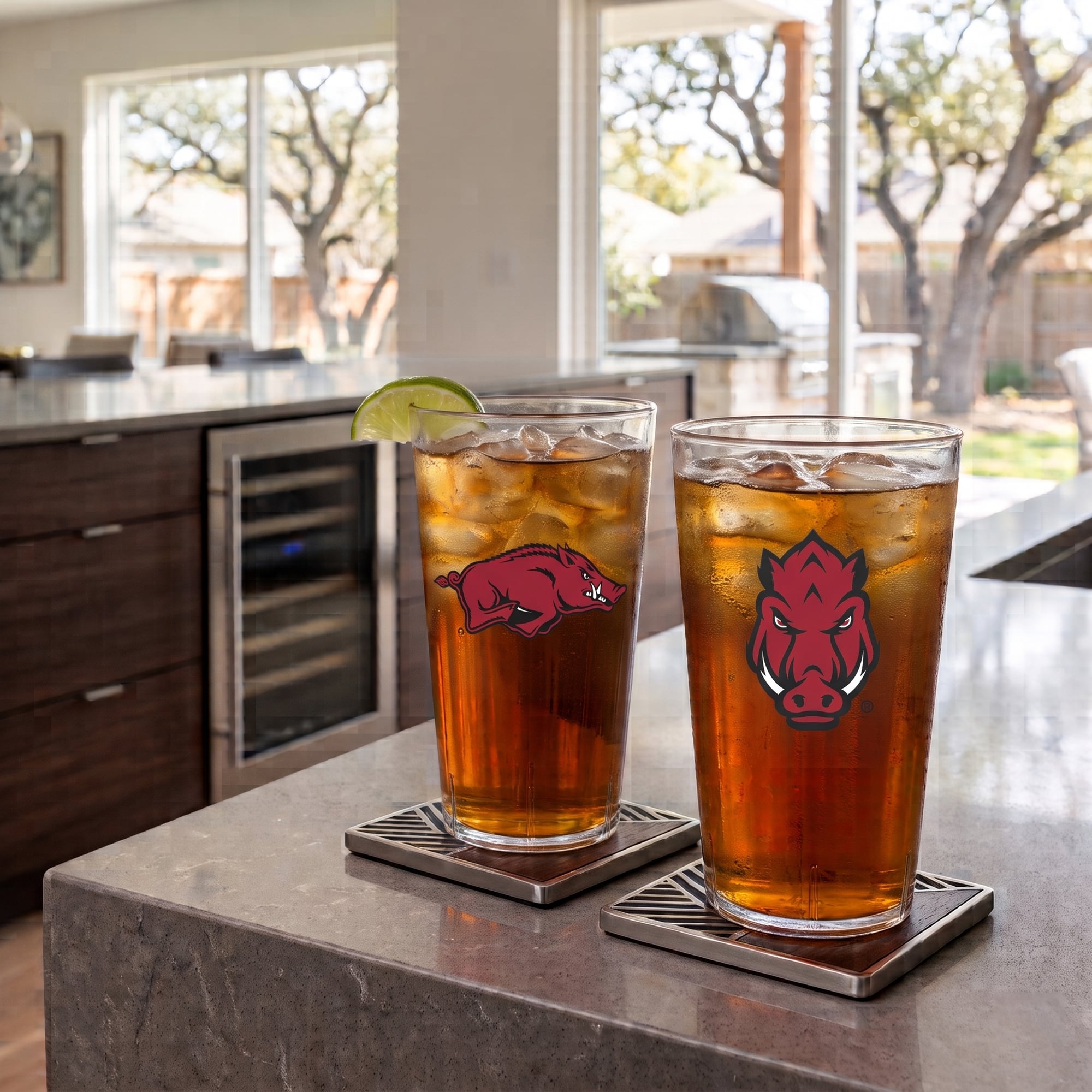 Ensemble de deux gobelets isothermes Arkansas Razorbacks en Tritan de 710 ml