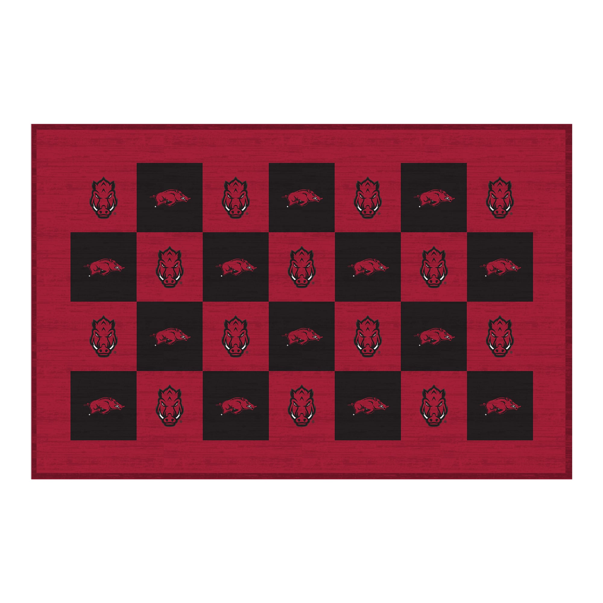 Arkansas Razorbacks Rugs Arkansas Razorbacks 30'' x 46'' Checkerboard Floor Mat