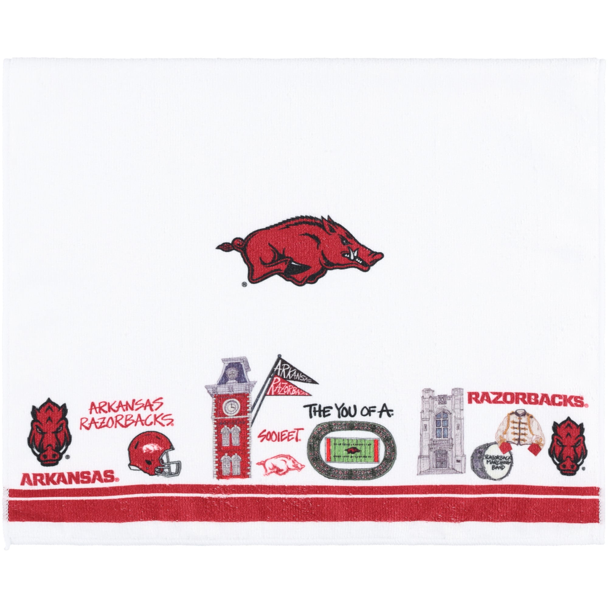 Arkansas Razorbacks Icon Kitchen Towel