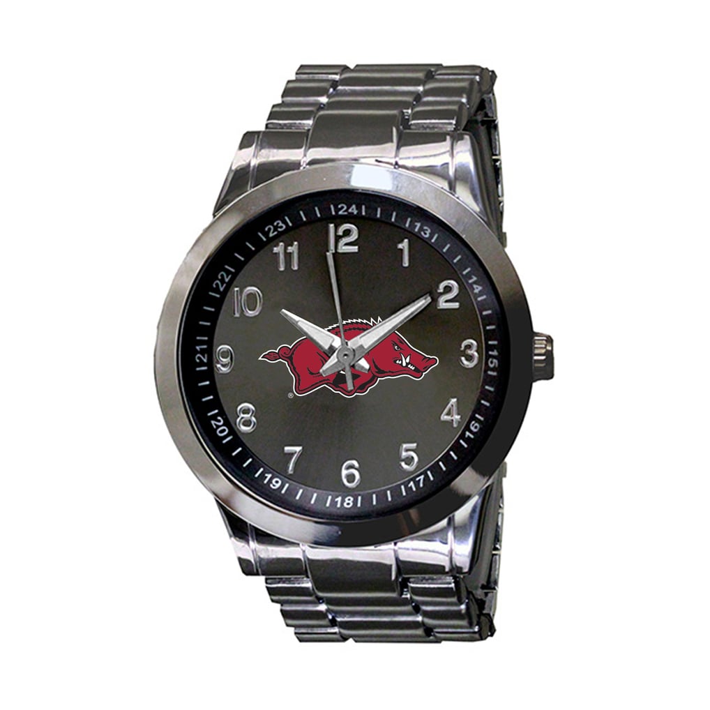 Watchmaker Razorback Arkansas Razorbacks Integris Gunmetal Stainless Steel Watch