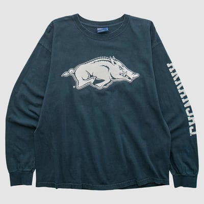 Arkansas Razorbacks MV Sport 2000s Long Sleeve T-shirt - Navy - L by Fanatics Real Vintage