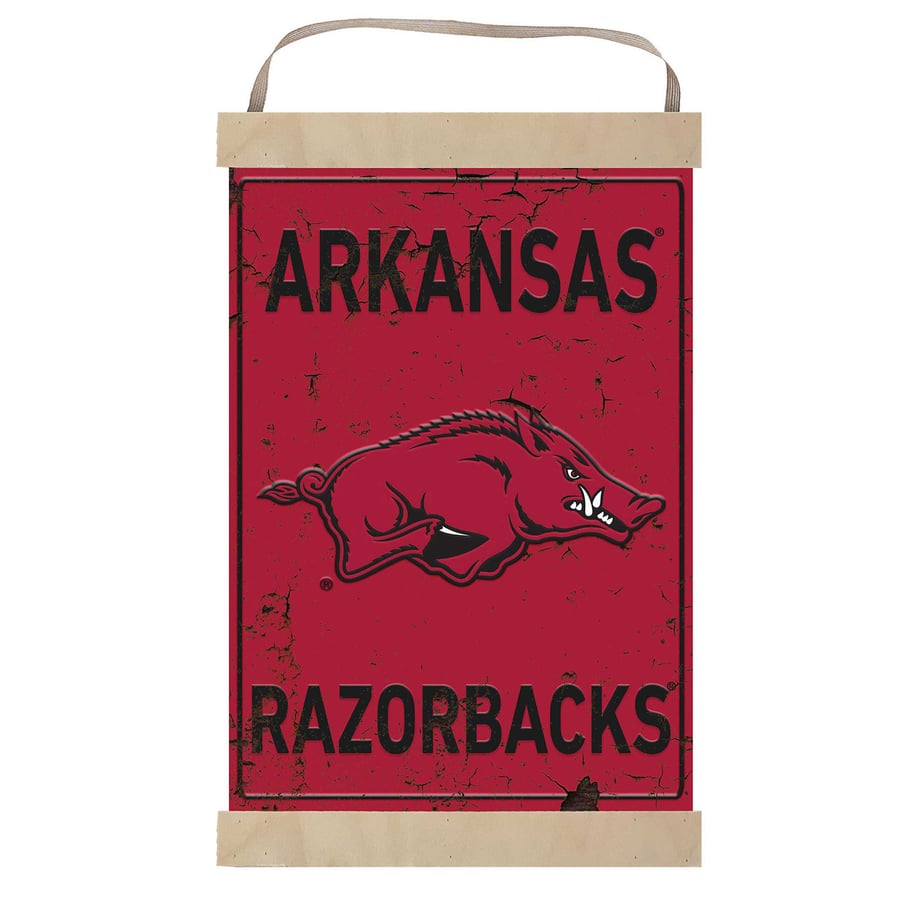 Pink Razorback Banner Vintage Arkansas Razorback Logo Slobber Hog' Logo Added Again To