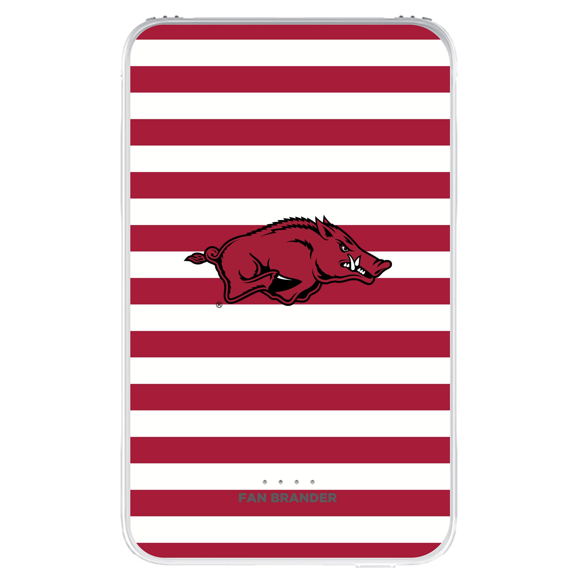 Arkansas Razorbacks Stripe Design 10000 mAh Portable Power Pack