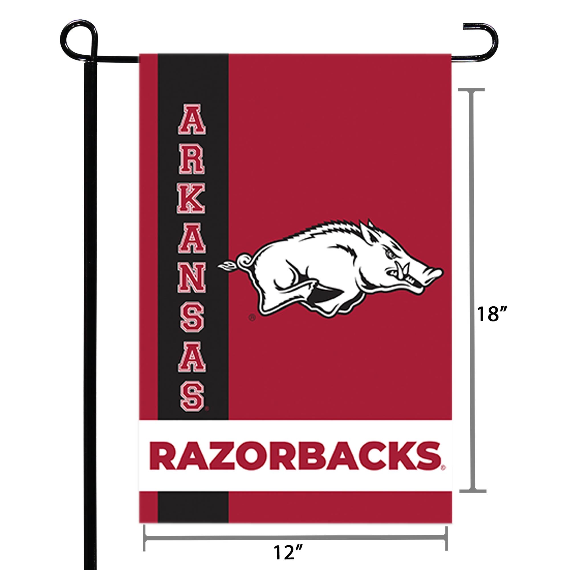 Drapeau de jardin de l'équipe Arkansas Razorbacks