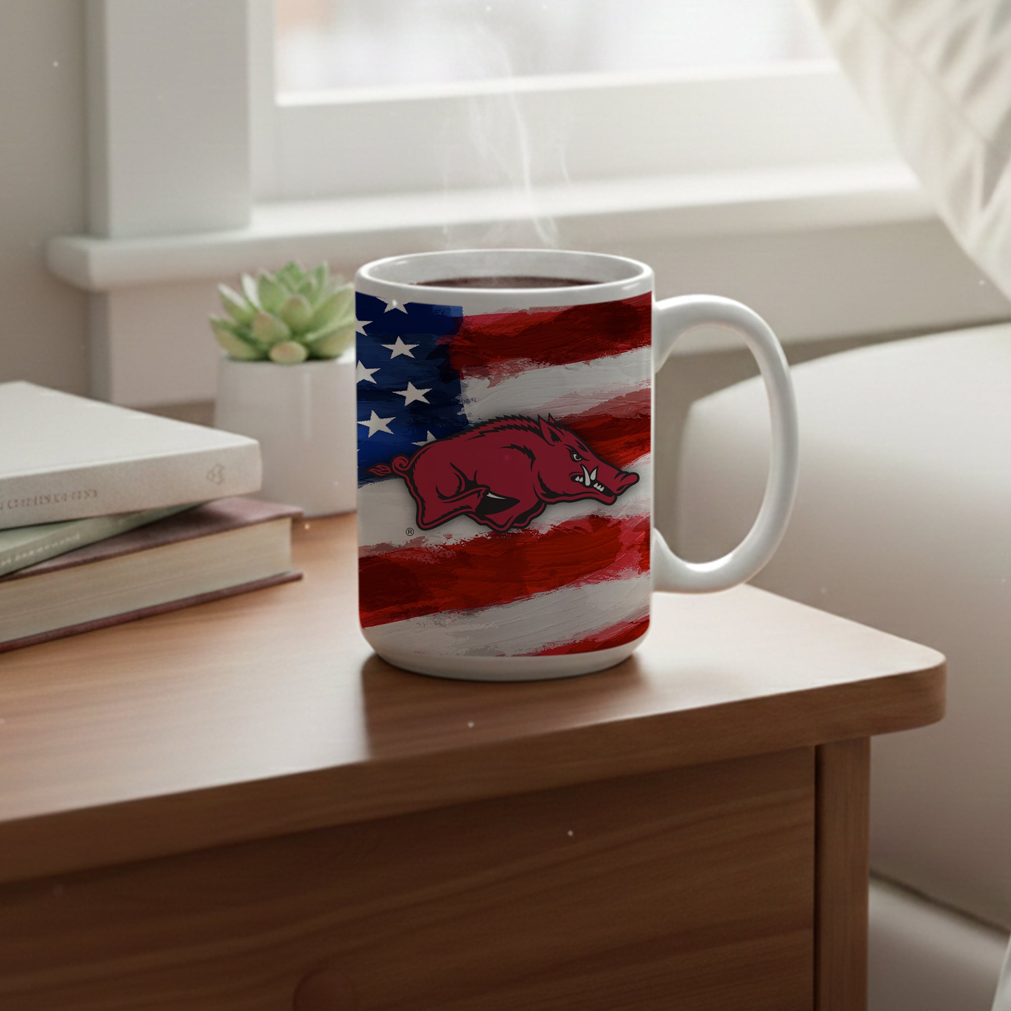 Arkansas Razorbacks Two-Pack 15oz. Americana Mug Set