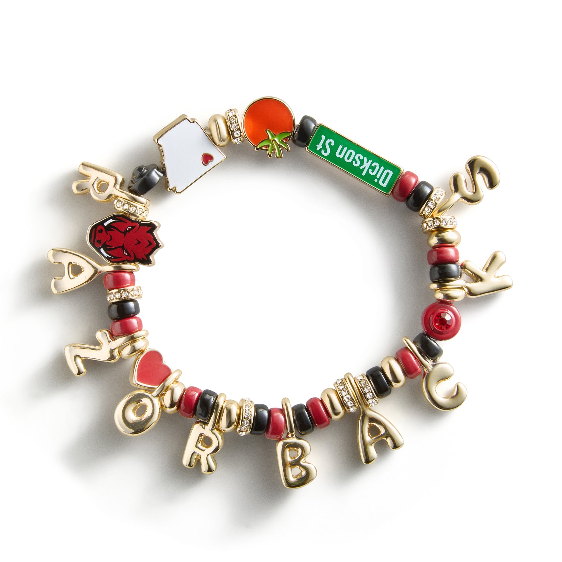 Bracelet BaubleBar à slogan et motif des Arkansas Razorbacks