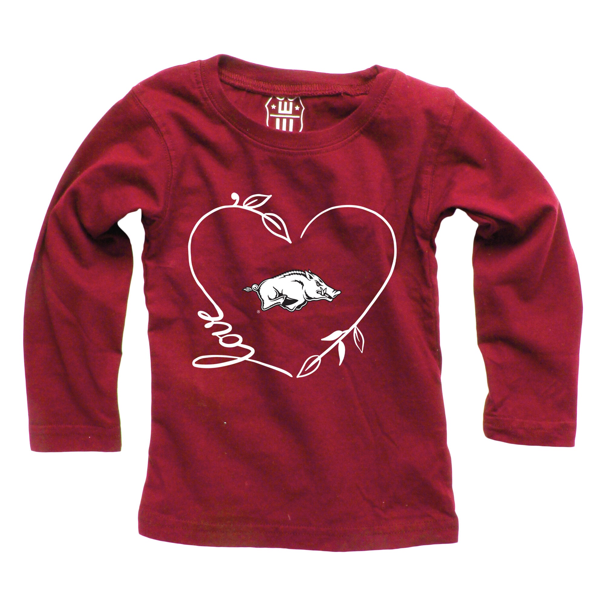 Ensemble haut à manches longues et pantalon pour bébé fille Wes & Willy Cardinal Arkansas Razorbacks