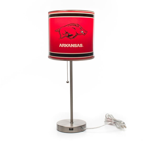 Stained Glass Razorback Arkansas Razorback Floor Lamp Arkansas Razorbacks 21 In Glass Table