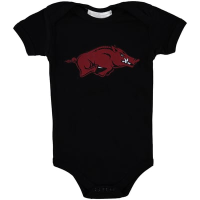 Arkansas Razorbacks Two Feet Ahead Infant Big Logo Bodysuit - Black
