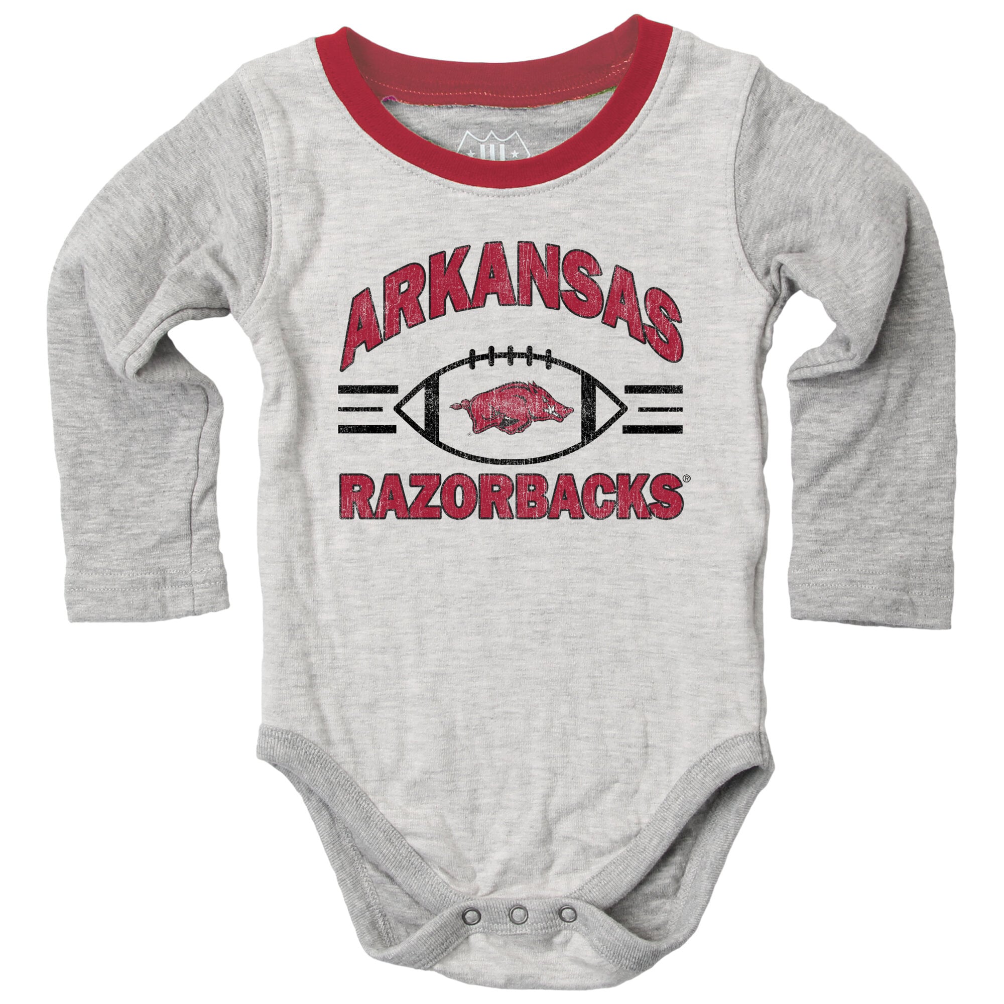 Ensemble sauteur pour bébé Wes & Willy Heather Gray Arkansas Razorbacks Jie Hopper