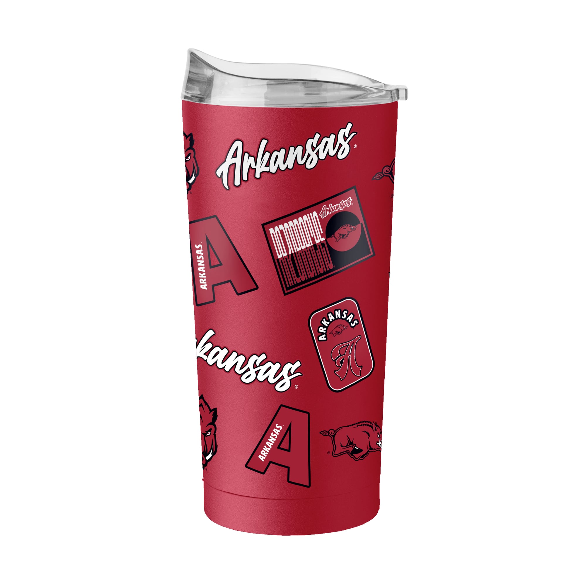 Logo Brands  Arkansas Razorbacks 20oz. Dreamweave Powder Coat Tumbler