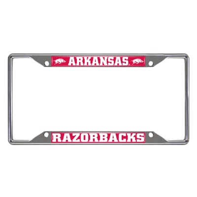 Arkansas Razorbacks Logo Brands Chrome License Plate Frame