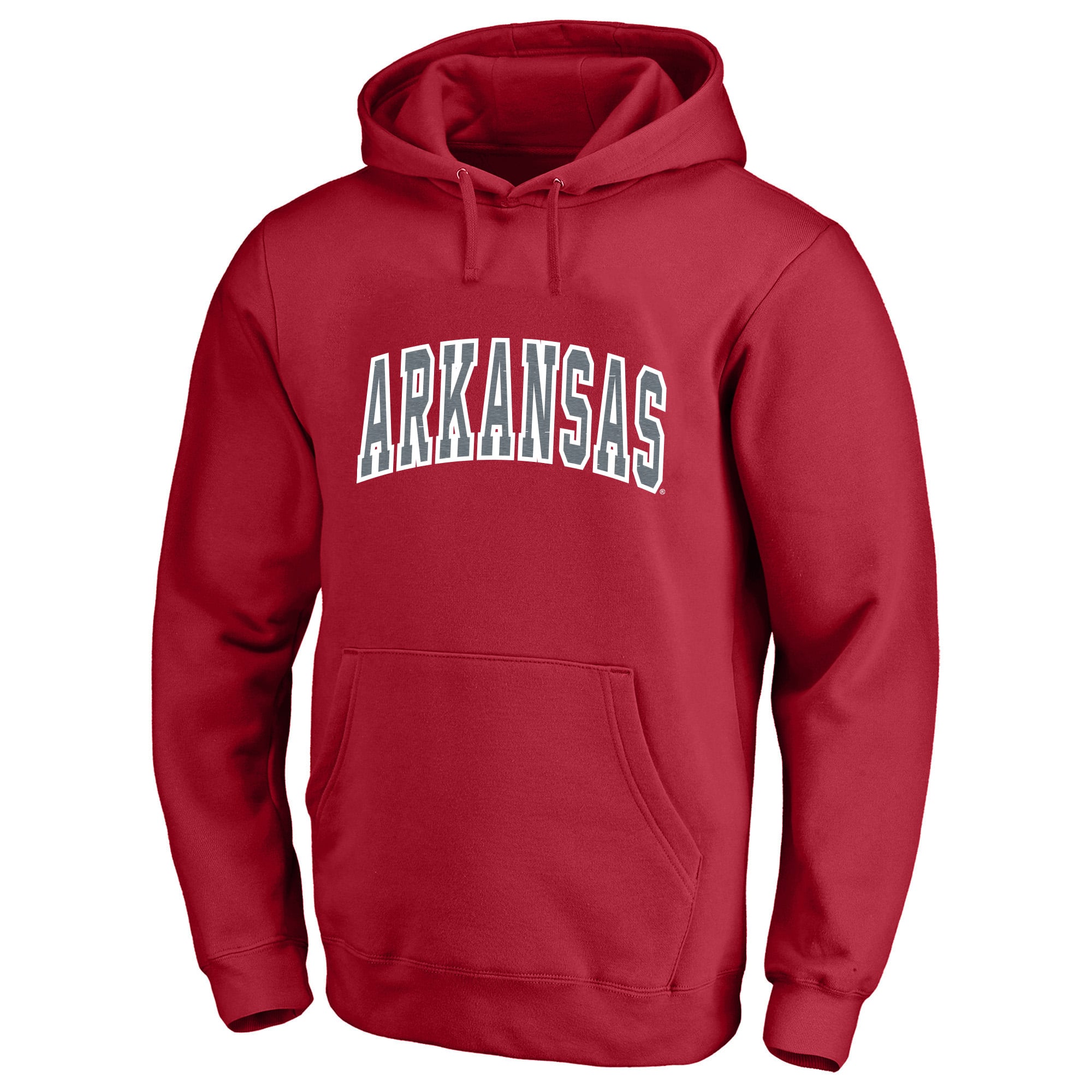 Sweat à capuche Champion Cardinal Arkansas Razorbacks pour homme, modèle Arch Over Tackle en sergé, grandes tailles